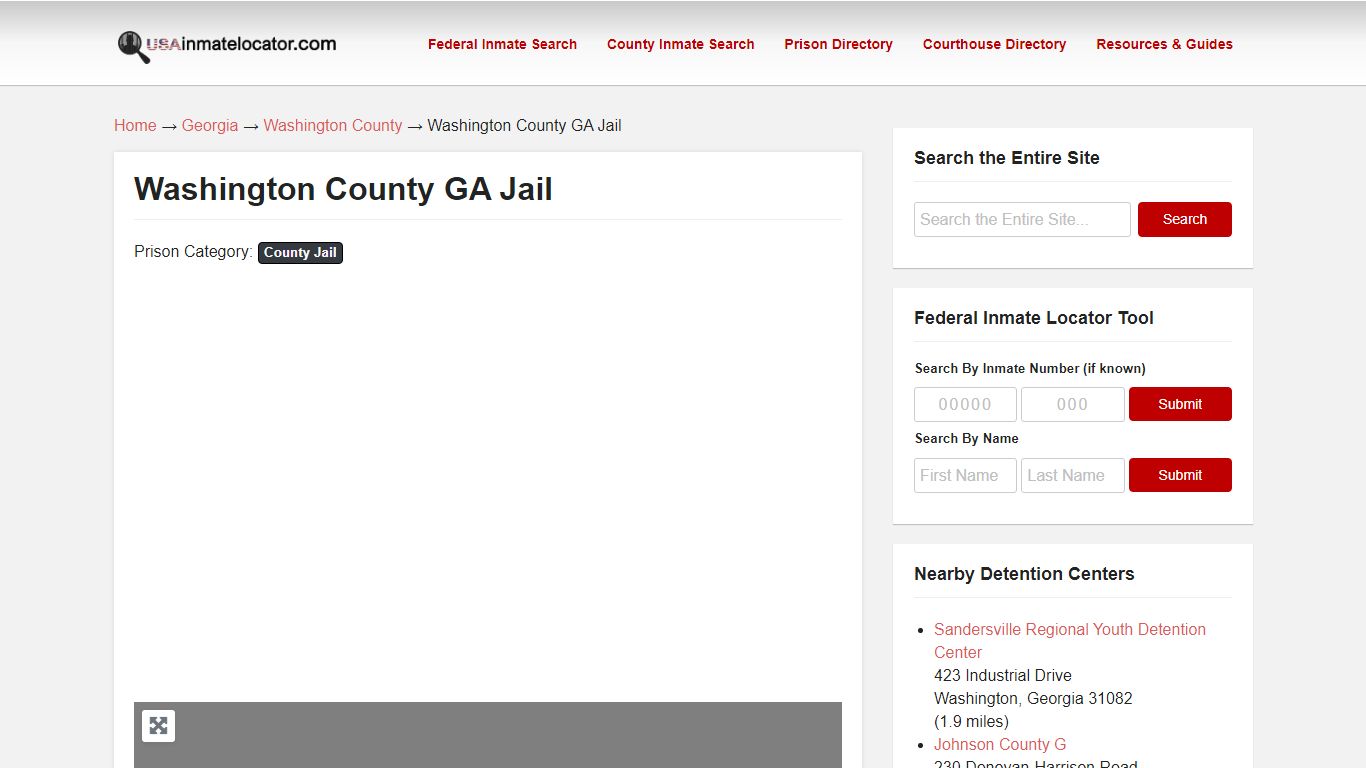 Washington County GA Jail | USA Inmate Locator